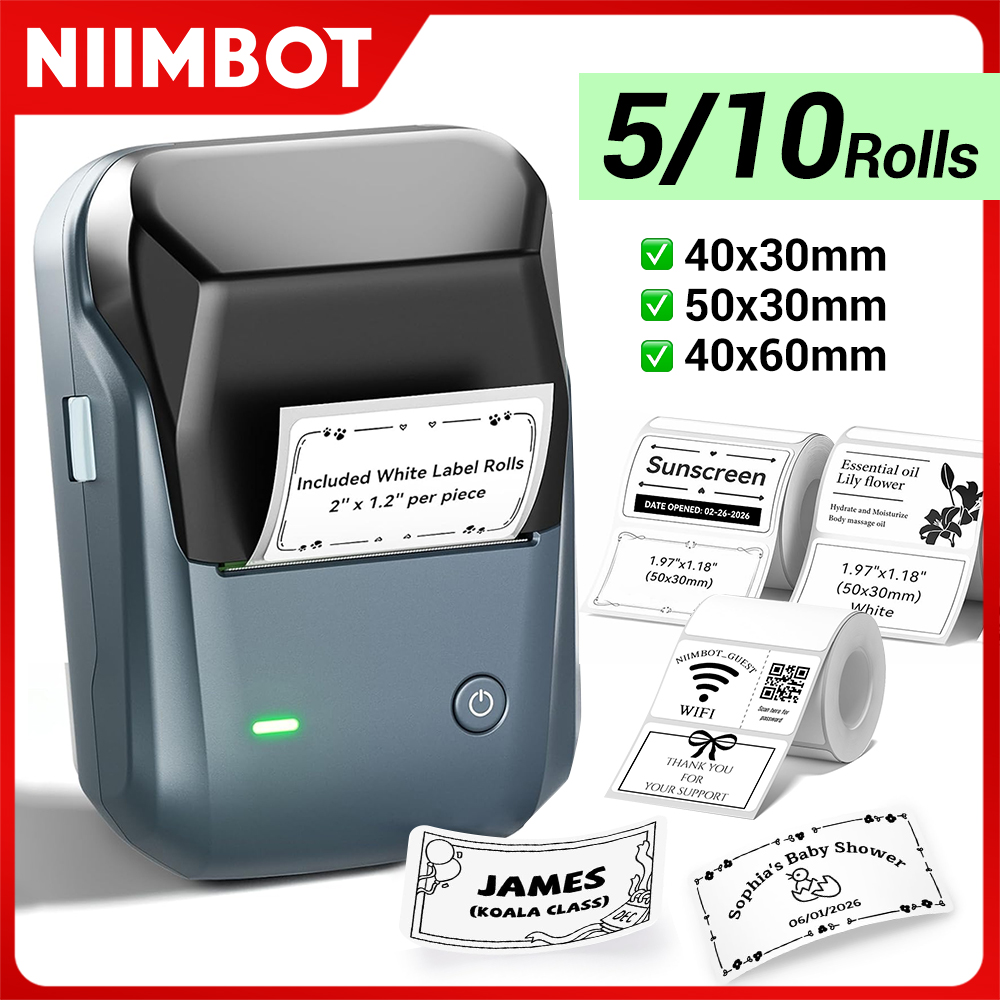 Commercial Printing Network - Niimbot B1 impresora térmica Bluetooth inalámbrica