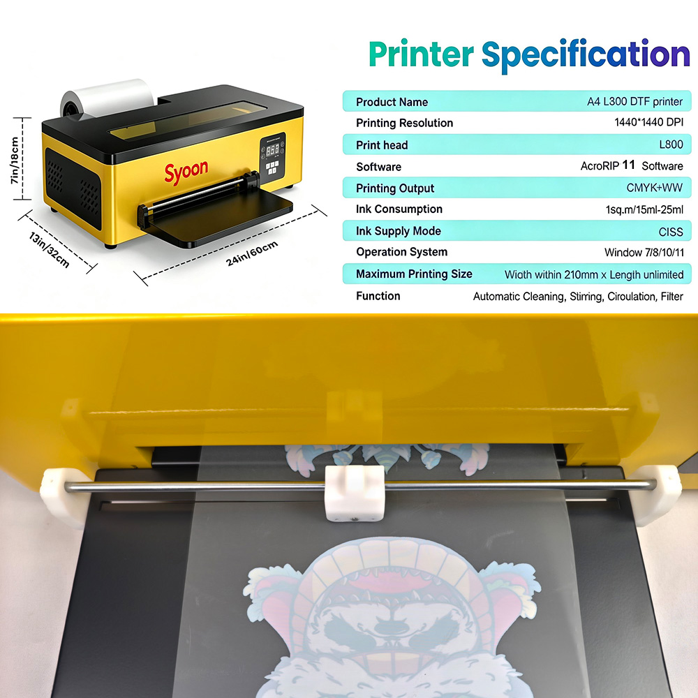 Impresora DTF A4 mejorada con  - Commercial Printing Machine For Shirts reseña y precio