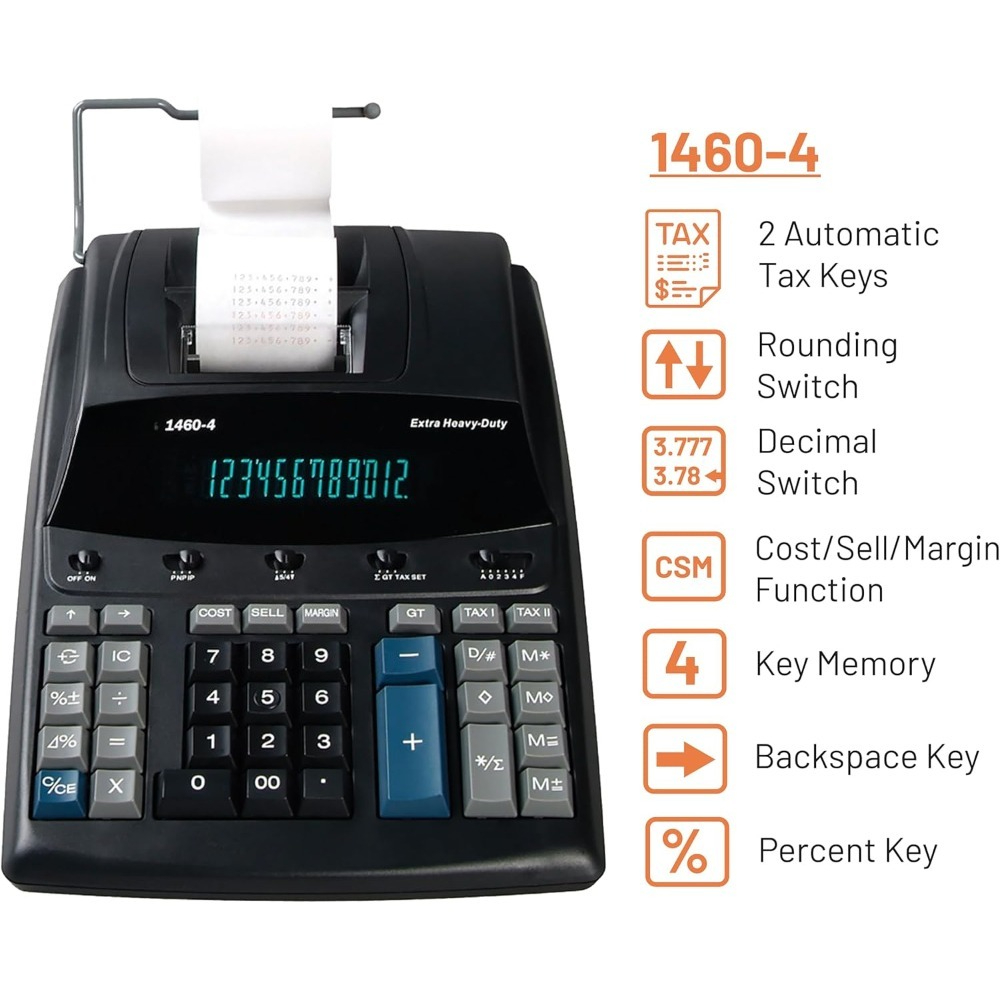 Calculadora Comercial de 12 Dí - Commercial Printing Calculator reseña y precio