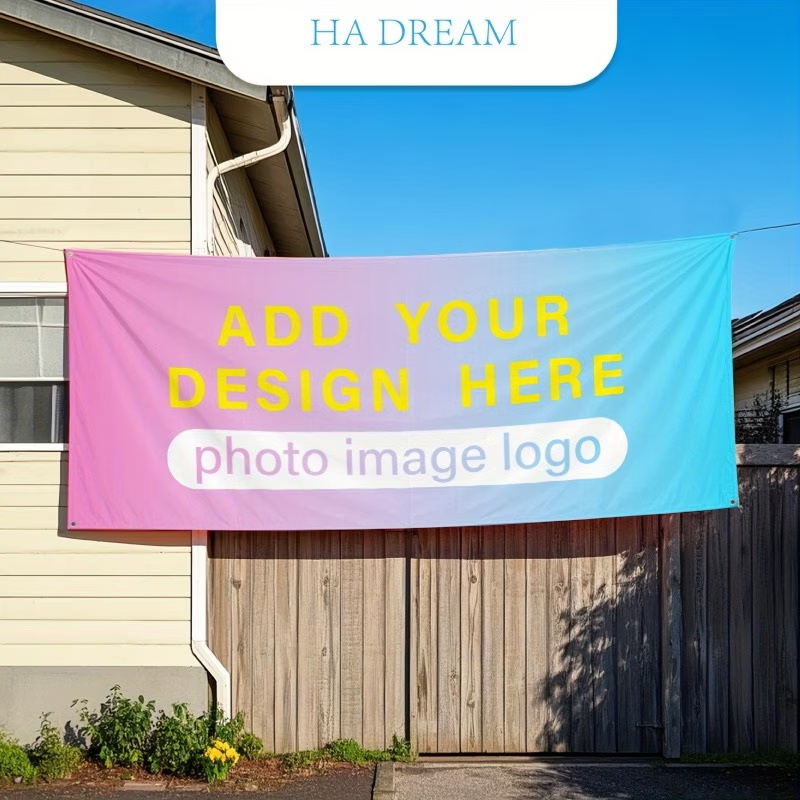 Bandera Personalizada con Logo - Commercial Printing Logo reseña y precio